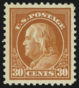 Sale 905, Lot 2720, 1916-23 Issues (Scott 491 to 519), 30c Orange Red (516) Sale 905, Lot 2720, 1916-23 Issues (Scott 491 to 519)