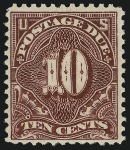 Sale 905, Lot 2918, Postage Due, 10c Deep Claret (J35) Sale 905, Lot 2918, Postage Due