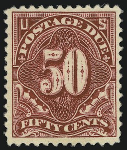 Sale 905, Lot 2930, Postage Due, 50c Deep Claret (J50) Sale 905, Lot 2930, Postage Due