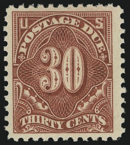 Sale 905, Lot 2944, Postage Due, 30c Carmine Rose (J66) Sale 905, Lot 2944, Postage Due