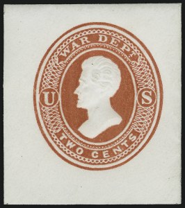 Sale 905, Lot 2974, Postal Stationery, 2c Vermilion, Official, Cut Square (UO32) Sale 905, Lot 2974, Postal Stationery