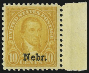 Sale 905, Lot 3126, Group by Issue, 1c-10c Kans., Nebr. Overprints (658-679) Sale 905, Lot 3126, Group by Issue