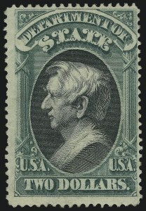 Sale 905, Lot 3256, Officials, $2.00 State (O68) Sale 905, Lot 3256, Officials