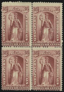 Sale 905, Lot 3500, Newspapers and Periodicals, 36c Carmine, 1885 Issue (PR84) Sale 905, Lot 3500, Newspapers and Periodicals