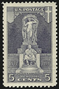 Sale 910, Lot 133, Later Issues (Scott 617 to 630), 5c Ericsson (628) Sale 910, Lot 133, Later Issues (Scott 617 to 630)