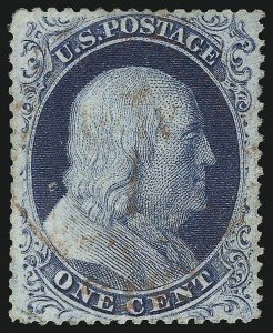 Sale Number 913, Lot Number 573, 1c 1857-60 Issue Sale Number 913, Lot Number 573, 1c 1857-60 Issue