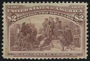 Sale 914, Lot 1018, 1893 Columbian Issue, $2.00 Columbian (242) Sale 914, Lot 1018, 1893 Columbian Issue