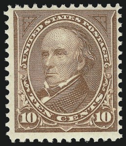 Sale 914, Lot 1154, 1894-98 Bureau Issues (Scott 264 thru 284), 10c Brown, Ty. I (282C) Sale 914, Lot 1154, 1894-98 Bureau Issues (Scott 264 thru 284)