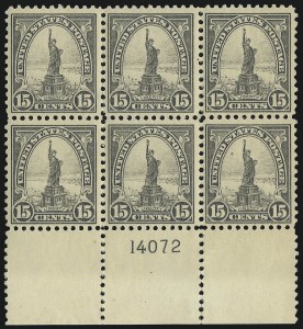 Sale 914, Lot 1842, 1922-29 and Later Issues (Scott 551 to 599A), 15c Gray (566) Sale 914, Lot 1842, 1922-29 and Later Issues (Scott 551 to 599A)