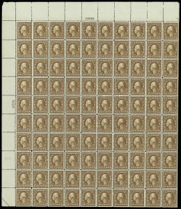 Sale 914, Lot 2564, Sheets and Large Multiples, 4c Brown (503) Sale 914, Lot 2564, Sheets and Large Multiples