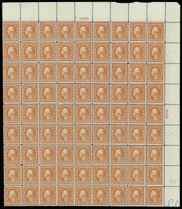 Sale 914, Lot 2569, Sheets and Large Multiples, 6c Red Orange (506) Sale 914, Lot 2569, Sheets and Large Multiples