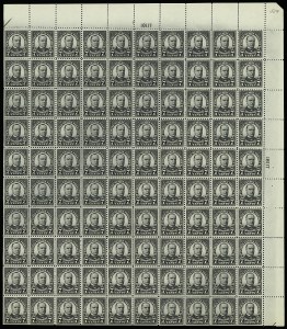 Sale 914, Lot 2587, Sheets and Large Multiples, 7c Black (559) Sale 914, Lot 2587, Sheets and Large Multiples