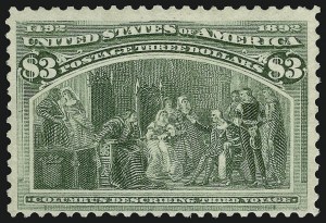 Sale 914, Lot 2670, Group by Issue, $1.00-$3.00 Columbian (241-243) Sale 914, Lot 2670, Group by Issue