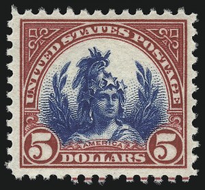 Sale 914, Lot 2762, Group by Issue, $1.00-$5.00 1922 Issue (571-573a) Sale 914, Lot 2762, Group by Issue