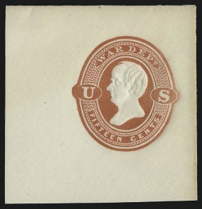 Sale 914, Lot 2977, Official Stationery, 15c Red on White (UO64) Sale 914, Lot 2977, Official Stationery