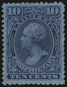 Sale 914, Lot 3108, Revenues, 10c Blue (RB19b) Sale 914, Lot 3108, Revenues