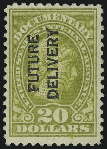 Sale 914, Lot 3110, Revenues, 1c-$20.00 Future Delivery (RC1-RC15) Sale 914, Lot 3110, Revenues