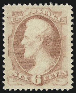 Sale 914, Lot 779, 1870-88 Bank Note Issues (Scott 178 thru 191), 6c Pink (186) Sale 914, Lot 779, 1870-88 Bank Note Issues (Scott 178 thru 191)