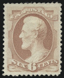 Sale 914, Lot 780, 1870-88 Bank Note Issues (Scott 178 thru 191), 6c Pink (186) Sale 914, Lot 780, 1870-88 Bank Note Issues (Scott 178 thru 191)