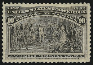 Sale 914, Lot 988, 1893 Columbian Issue, 10c Columbian (237) Sale 914, Lot 988, 1893 Columbian Issue