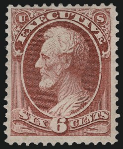 Sale 923, Lot 3209, Officials, 6c Executive (O13) Sale 923, Lot 3209, Officials