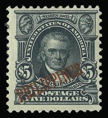 Sale 930, Lot 3162, Philippines, 1903, $5.00 Dark Green (239) Sale 930, Lot 3162, Philippines