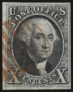 Sale 938, Lot 1017, 1847 Issue, 10c Black (2) Sale 938, Lot 1017, 1847 Issue