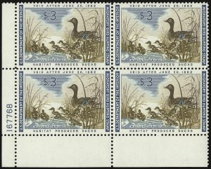 Sale 938, Lot 2017, Hunting Permit Multiples, $3.00 1961 Hunting Permit (RW28) Sale 938, Lot 2017, Hunting Permit Multiples