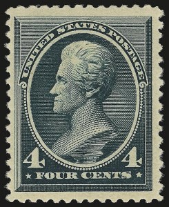 Sale 941, Lot 1126, 1879-88 American Bank Note Co. Issues, 4c Blue Green (211) Sale 941, Lot 1126, 1879-88 American Bank Note Co. Issues