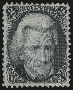 Sale 946, Lot 372, 1861-66 Issue (Scott 56-78), 2c Black (73) Sale 946, Lot 372, 1861-66 Issue (Scott 56-78)