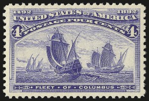 Sale Number 953, Lot Number 706, 1893 Columbian Issue (Scott 230-245) Sale Number 953, Lot Number 706, 1893 Columbian Issue (Scott 230-245)