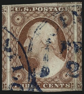 Sale Number 959, Lot Number 2105, 1851-56 Issue (Scott 5A-17) Sale Number 959, Lot Number 2105, 1851-56 Issue (Scott 5A-17)