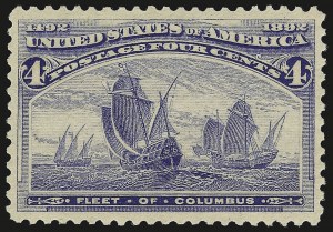 Sale Number 959, Lot Number 2499, 1893 Columbian Issue (Scott 230-245) Sale Number 959, Lot Number 2499, 1893 Columbian Issue (Scott 230-245)
