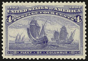 Sale Number 967, Lot Number 4360, 1893 Columbian Issue (Scott 230-245) Sale Number 967, Lot Number 4360, 1893 Columbian Issue (Scott 230-245)