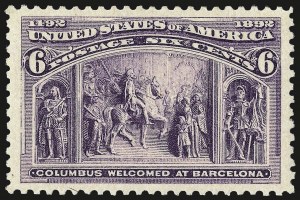 Sale Number 967, Lot Number 4370, 1893 Columbian Issue (Scott 230-245) Sale Number 967, Lot Number 4370, 1893 Columbian Issue (Scott 230-245)