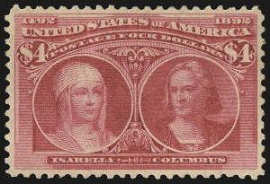 Sale Number 967, Lot Number 4413, 1893 Columbian Issue (Scott 230-245) Sale Number 967, Lot Number 4413, 1893 Columbian Issue (Scott 230-245)