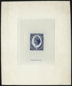 Sale 967, Lot 5248, Revenues (Second and Later Issues), 2c Blue, Large Die Proof on India (R152P1) Sale 967, Lot 5248, Revenues (Second and Later Issues)