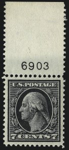 Sale Number 968B, Lot Number 524, 1912-14 Washington-Franklin Issue (Scott 405-423) Sale Number 968B, Lot Number 524, 1912-14 Washington-Franklin Issue (Scott 405-423)