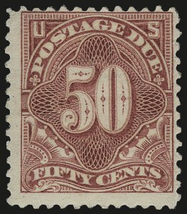 Sale 972, Lot 3445, Postage Due (J), 50c Pale Rose (J37a) Sale 972, Lot 3445, Postage Due (J)