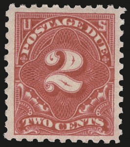 Sale 972, Lot 3460, Postage Due (J), 2c Carmine Lake (J53) Sale 972, Lot 3460, Postage Due (J)