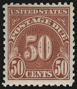 Sale 972, Lot 3475, Postage Due (J), -1/2c-$5.00 Postage Due (J69-J78) Sale 972, Lot 3475, Postage Due (J)