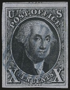 Sale Number 975, Lot Number 1087, 1847 Issue (Scott 1-2) Sale Number 975, Lot Number 1087, 1847 Issue (Scott 1-2)