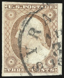 Sale Number 975, Lot Number 1134, 1851-56 Issue (Scott 5-17) Sale Number 975, Lot Number 1134, 1851-56 Issue (Scott 5-17)