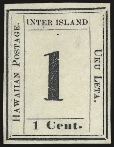 Sale 975, Lot 2338, Hawaii, 1864, 1c Black (19) Sale 975, Lot 2338, Hawaii