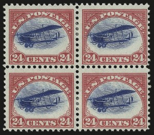 Sale 976, Lot 2510, Group Lots by Issue, 6c-24c 1918 Air Post (C1-C3) Sale 976, Lot 2510, Group Lots by Issue