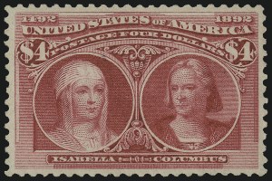 Sale Number 978, Lot Number 1074, Columbian Issue Sale Number 978, Lot Number 1074, Columbian Issue