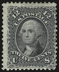 Sale 982, Lot 5260, 1867-68 Grilled Issue (E Grill - Scott 86-91), 12c Black, E. Grill (90) Sale 982, Lot 5260, 1867-68 Grilled Issue (E Grill - Scott 86-91)