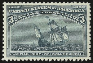 Sale Number 982, Lot Number 5539, 1893 Columbian Issue (1c thru 8c, Scott 230-236) Sale Number 982, Lot Number 5539, 1893 Columbian Issue (1c thru 8c, Scott 230-236)