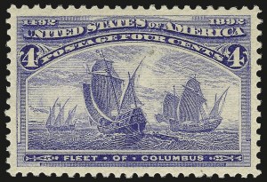 Sale Number 982, Lot Number 5542, 1893 Columbian Issue (1c thru 8c, Scott 230-236) Sale Number 982, Lot Number 5542, 1893 Columbian Issue (1c thru 8c, Scott 230-236)