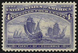 Sale Number 982, Lot Number 5543, 1893 Columbian Issue (1c thru 8c, Scott 230-236) Sale Number 982, Lot Number 5543, 1893 Columbian Issue (1c thru 8c, Scott 230-236)